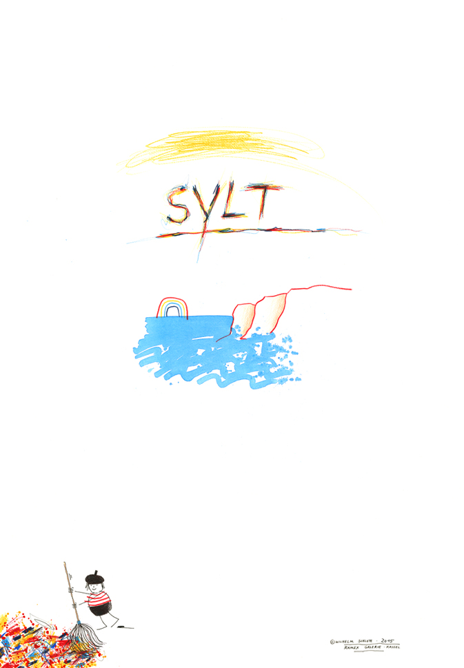 Kunstdruck Sylt I-Rotes Kliff